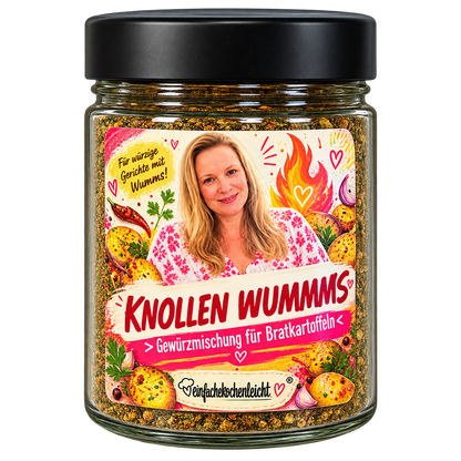 Produkttitel: Knollen Wummms – Gewürzubereitung für Bratkartoffeln | @Nicolekochtleicht x Pfalz & Flamme