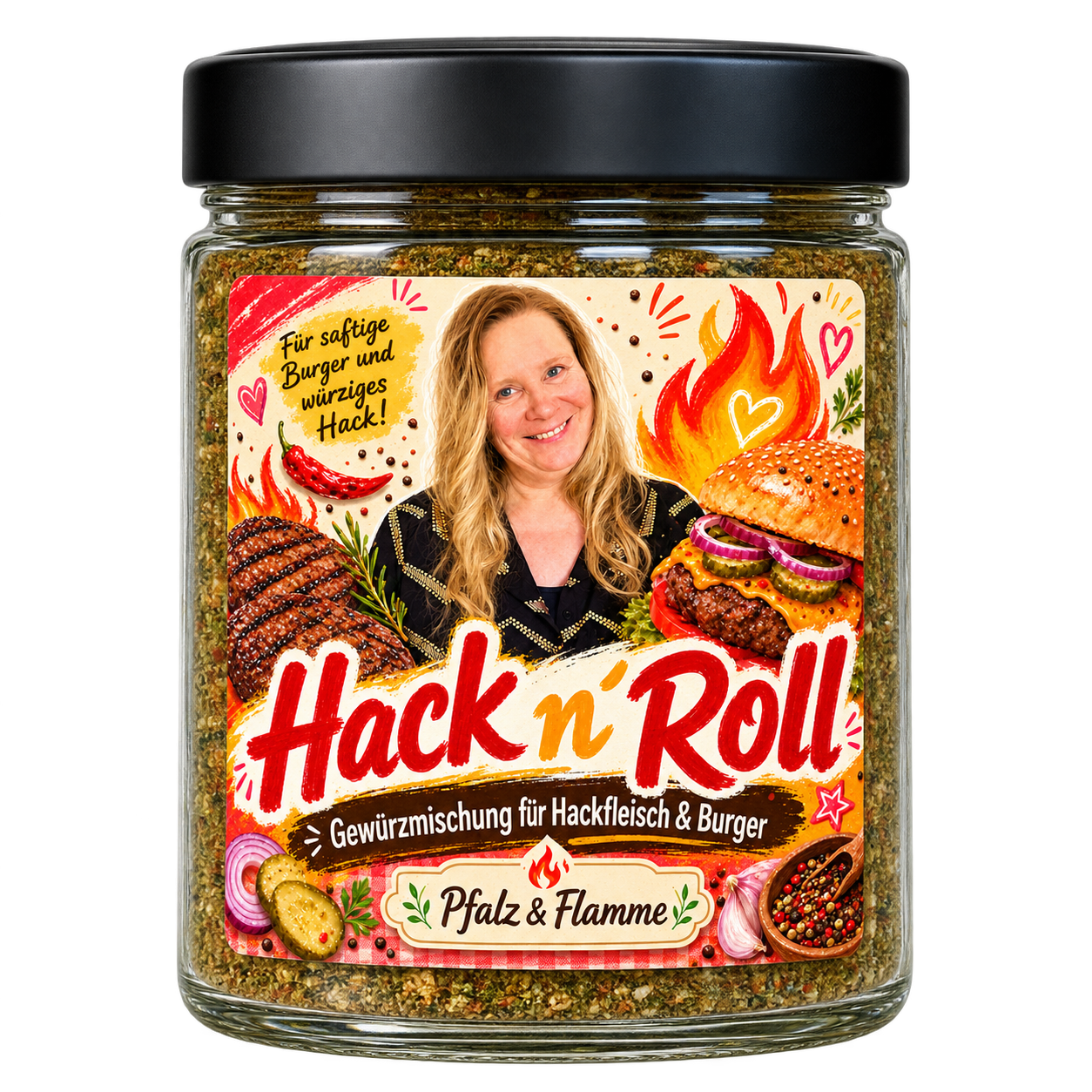 Hack n’ Roll – Gewürzmischung für Hackfleisch & Burger @Nicolekochtleicht x Pfalz & Flamme