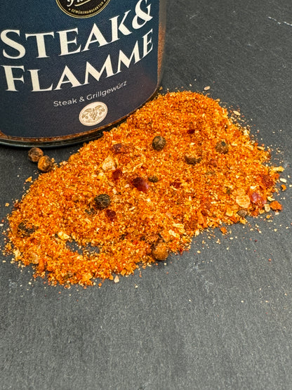 Steak & Flamme – BBQ Gewürz für Steak & Burger | Rauchig-würzige Grillmischung
