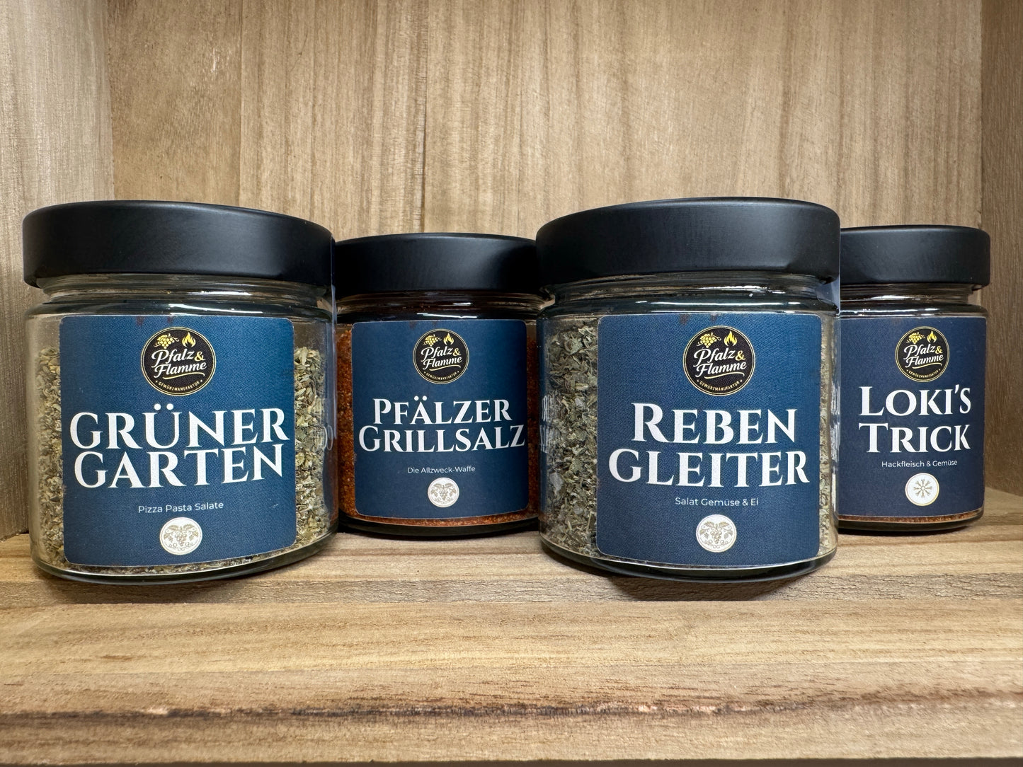 Küchenstarter Gewürz Geschenkset – 4er Set | Handgemachte Gewürze aus der Pfalz