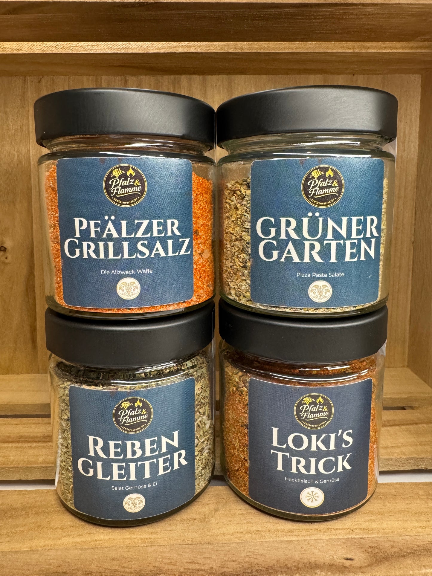 Küchenstarter Gewürz Geschenkset – 4er Set | Handgemachte Gewürze aus der Pfalz